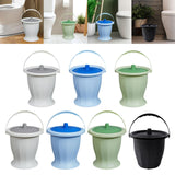 Maxbell Spittoon Chamber Bucket with Lid Handle Chamber Pot for Children Child Elder White Without Ring