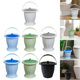 Maxbell Spittoon Chamber Bucket with Lid Handle Chamber Pot for Children Child Elder White Without Ring