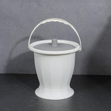 Maxbell Spittoon Chamber Bucket with Lid Handle Chamber Pot for Children Child Elder White Without Ring