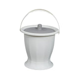 Maxbell Spittoon Chamber Bucket with Lid Handle Chamber Pot for Children Child Elder White Without Ring