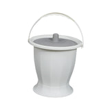Maxbell Spittoon Chamber Bucket with Lid Handle Chamber Pot for Children Child Elder White Without Ring