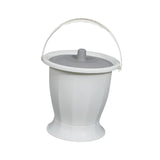 Maxbell Spittoon Chamber Bucket with Lid Handle Chamber Pot for Children Child Elder White Without Ring