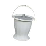 Maxbell Spittoon Chamber Bucket with Lid Handle Chamber Pot for Children Child Elder White Without Ring
