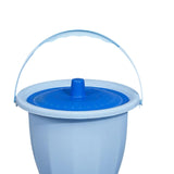 Maxbell Spittoon Chamber Bucket with Lid Handle Chamber Pot for Children Child Elder Blue Without Ring