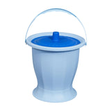 Maxbell Spittoon Chamber Bucket with Lid Handle Chamber Pot for Children Child Elder Blue Without Ring