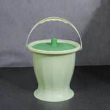 Maxbell Spittoon Chamber Bucket with Lid Handle Chamber Pot for Children Child Elder Green Without Ring