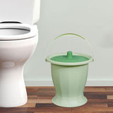 Maxbell Spittoon Chamber Bucket with Lid Handle Chamber Pot for Children Child Elder Green Without Ring