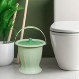 Maxbell Spittoon Chamber Bucket with Lid Handle Chamber Pot for Children Child Elder Green Without Ring