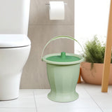 Maxbell Spittoon Chamber Bucket with Lid Handle Chamber Pot for Children Child Elder Green Without Ring