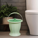 Maxbell Spittoon Chamber Bucket with Lid Handle Chamber Pot for Children Child Elder Green Without Ring