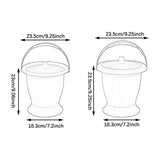 Maxbell Spittoon Chamber Bucket with Lid Handle Chamber Pot for Children Child Elder White With Ring
