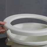 Maxbell Spittoon Chamber Bucket with Lid Handle Chamber Pot for Children Child Elder White With Ring