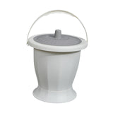 Maxbell Spittoon Chamber Bucket with Lid Handle Chamber Pot for Children Child Elder White With Ring