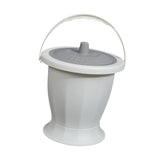 Maxbell Spittoon Chamber Bucket with Lid Handle Chamber Pot for Children Child Elder White With Ring