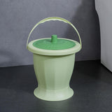 Maxbell Spittoon Chamber Bucket with Lid Handle Chamber Pot for Children Child Elder Green With Ring