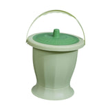 Maxbell Spittoon Chamber Bucket with Lid Handle Chamber Pot for Children Child Elder Green With Ring