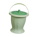 Maxbell Spittoon Chamber Bucket with Lid Handle Chamber Pot for Children Child Elder Green With Ring