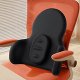 Maxbell Waist Cushion Lumbar Support Pillow Portable for Cars Drivers Computer Chair Black