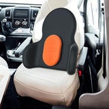 Maxbell Waist Cushion Lumbar Support Pillow Portable for Cars Drivers Computer Chair Orange