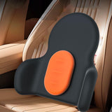 Maxbell Waist Cushion Lumbar Support Pillow Portable for Cars Drivers Computer Chair Orange