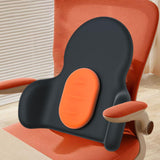 Maxbell Waist Cushion Lumbar Support Pillow Portable for Cars Drivers Computer Chair Orange