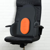 Maxbell Waist Cushion Lumbar Support Pillow Portable for Cars Drivers Computer Chair Orange