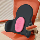 Maxbell Waist Cushion Lumbar Support Pillow Portable for Cars Drivers Computer Chair Pink