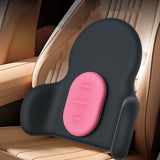 Maxbell Waist Cushion Lumbar Support Pillow Portable for Cars Drivers Computer Chair Pink