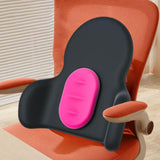 Maxbell Waist Cushion Lumbar Support Pillow Portable for Cars Drivers Computer Chair Rose