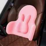 Maxbell Lumbar Support Pillow Back Cushion Back Support for Cars Airplane Women Pink