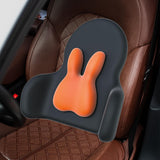 Maxbell Lumbar Support Pillow Back Cushion Back Support for Cars Airplane Women Orange