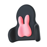 Maxbell Lumbar Support Pillow Back Cushion Back Support for Cars Airplane Women Rabbit Pink