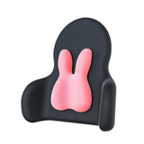 Maxbell Lumbar Support Pillow Back Cushion Back Support for Cars Airplane Women Rabbit Pink