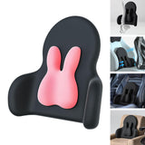 Maxbell Lumbar Support Pillow Back Cushion Back Support for Cars Airplane Women Rabbit Pink