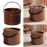 Maxbell Wood Foot Bath Portable Multipurpose Foot Soak Tub for Travel Home Use Sauna without lid