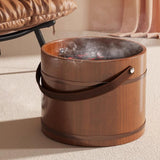 Maxbell Wood Foot Bath Portable Multipurpose Foot Soak Tub for Travel Home Use Sauna without lid