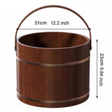 Maxbell Wood Foot Bath Portable Multipurpose Foot Soak Tub for Travel Home Use Sauna without lid