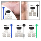 Maxbell Back Hair Shaver Easy to Use DIY Back Hair Trimmer for Personal Birthday Man Blue