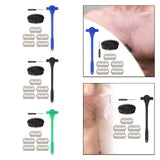 Maxbell Back Hair Shaver Easy to Use DIY Back Hair Trimmer for Personal Birthday Man Blue