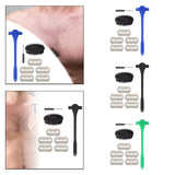 Maxbell Back Hair Shaver Easy to Use DIY Back Hair Trimmer for Personal Birthday Man Blue