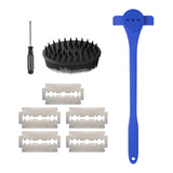 Maxbell Back Hair Shaver Easy to Use DIY Back Hair Trimmer for Personal Birthday Man Blue
