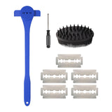 Maxbell Back Hair Shaver Easy to Use DIY Back Hair Trimmer for Personal Birthday Man Blue