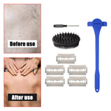 Maxbell Back Hair Shaver Easy to Use DIY Back Hair Trimmer for Personal Birthday Man Blue
