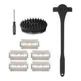 Maxbell Back Hair Shaver Easy to Use DIY Back Hair Trimmer for Personal Birthday Man Black