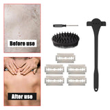 Maxbell Back Hair Shaver Easy to Use DIY Back Hair Trimmer for Personal Birthday Man Black