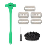 Maxbell Back Hair Shaver Easy to Use DIY Back Hair Trimmer for Personal Birthday Man Green