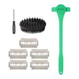 Maxbell Back Hair Shaver Easy to Use DIY Back Hair Trimmer for Personal Birthday Man Green
