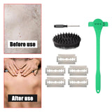 Maxbell Back Hair Shaver Easy to Use DIY Back Hair Trimmer for Personal Birthday Man Green
