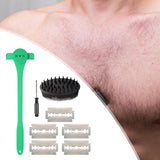 Maxbell Back Hair Shaver Easy to Use DIY Back Hair Trimmer for Personal Birthday Man Green