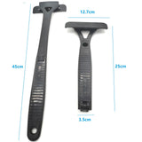 Maxbell Back Shaving for Men Shave Wet or Dry DIY Back Back Hair Removal Shaving Tool black